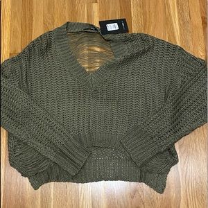 NWT- Fashion Nova Crop Sweater